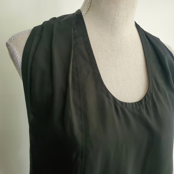 Helmut Lang Black Scoop Neck Halter Knot Tank Top - Picture 5 of 10